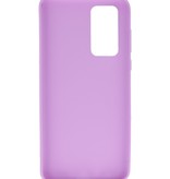 Carcasa de TPU en color para Huawei P40 Morado