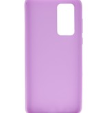 Coque en TPU couleur pour Huawei P40 Violet