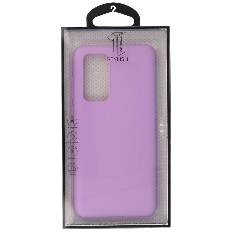 Carcasa de TPU en color para Huawei P40 Morado