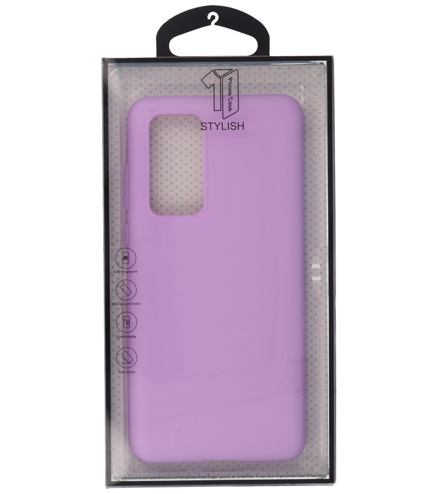 Carcasa de TPU en color para Huawei P40 Morado