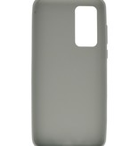 Farvet TPU Cover til Huawei P40 Grå