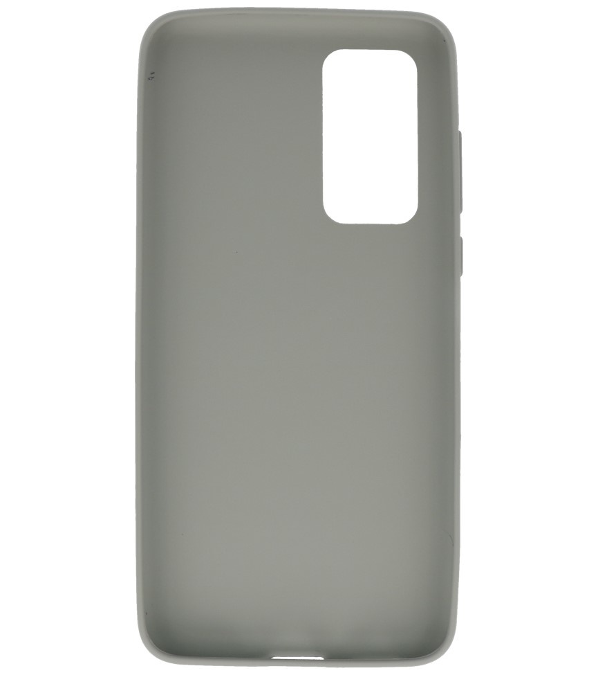 Carcasa de TPU en color para Huawei P40 Gris