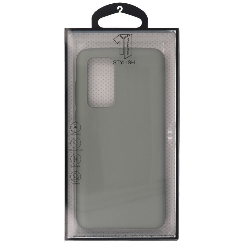 Carcasa de TPU en color para Huawei P40 Gris