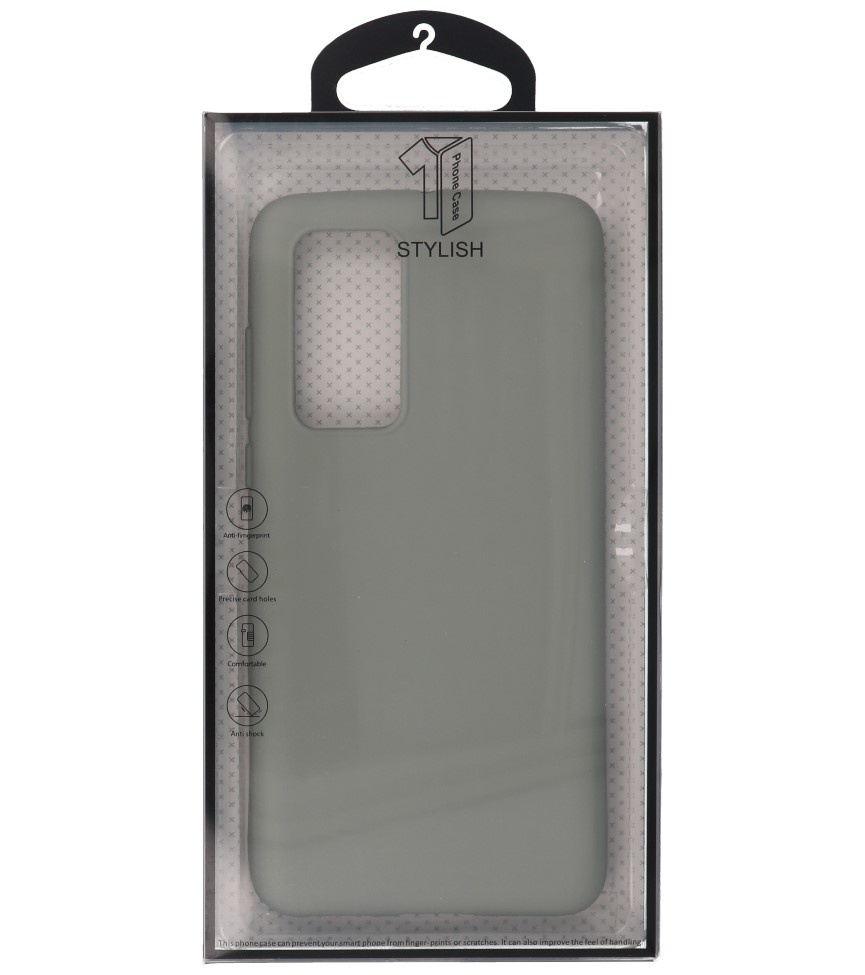 Carcasa de TPU en color para Huawei P40 Gris