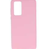 Color TPU Hoesje voor Huawei P40 Roze