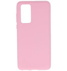 Coque en TPU couleur pour Huawei P40 Rose