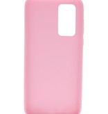 Color TPU Hoesje voor Huawei P40 Roze