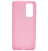 Farbige TPU-Hülle für Huawei P40 Pink