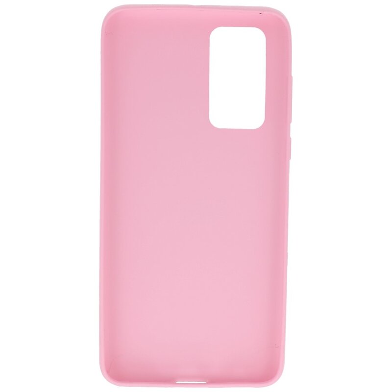 Farbige TPU-Hülle für Huawei P40 Pink