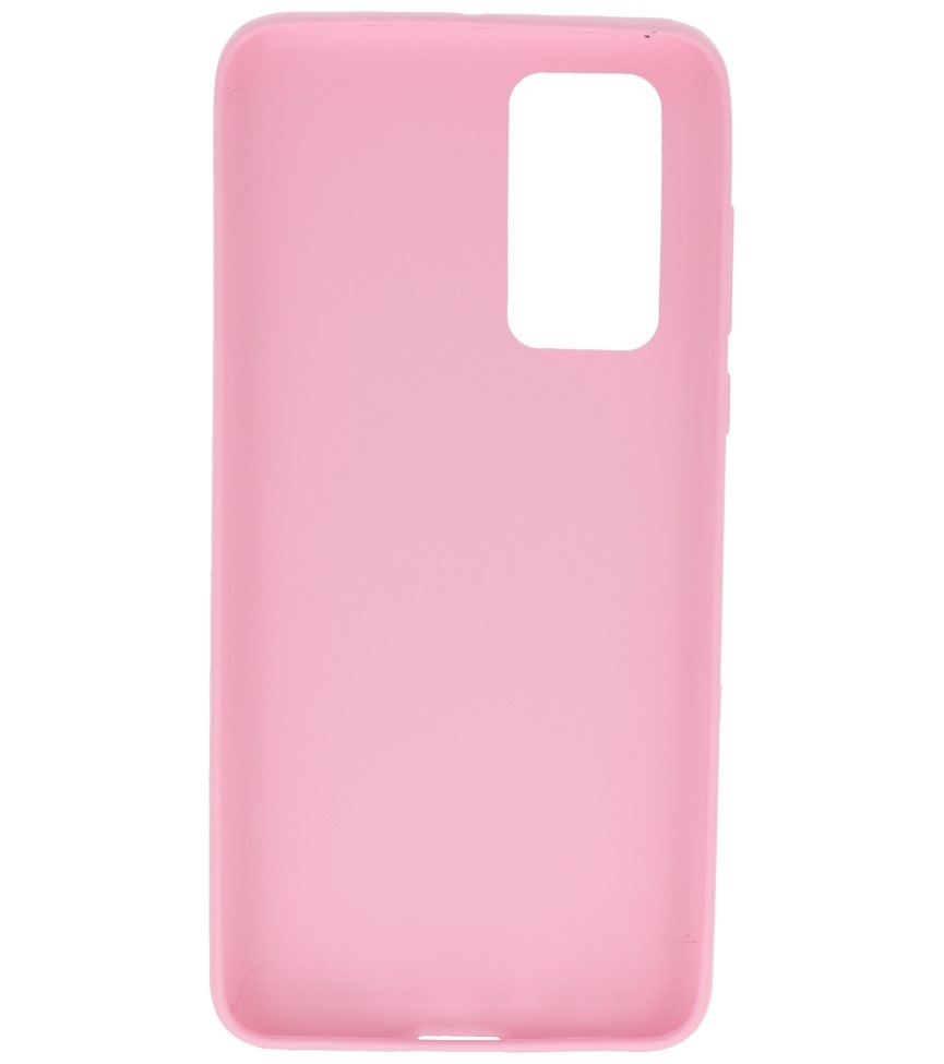 Carcasa de TPU en color para Huawei P40 Rosa