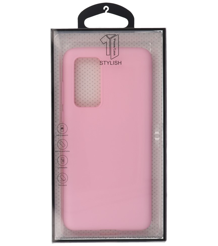 Carcasa de TPU en color para Huawei P40 Rosa