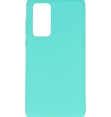 Color TPU Hoesje voor Huawei P40 Turquoise