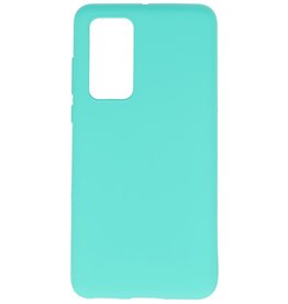 Carcasa de TPU en color para Huawei P40 Turquesa