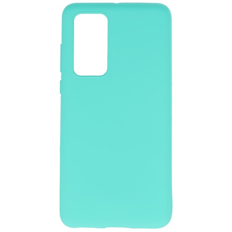 Carcasa de TPU en color para Huawei P40 Turquesa