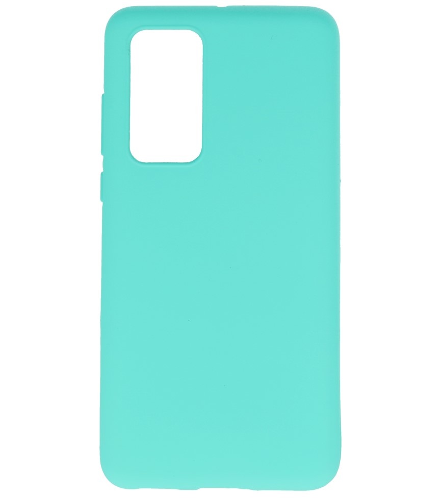 Carcasa de TPU en color para Huawei P40 Turquesa