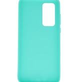 Color TPU Hoesje voor Huawei P40 Turquoise