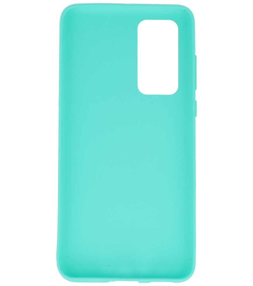 Carcasa de TPU en color para Huawei P40 Turquesa