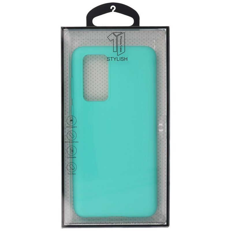 Farbige TPU-Hülle für Huawei P40 Türkis
