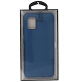 Farvet TPU-etui til Samsung Galaxy A51 5G Navy