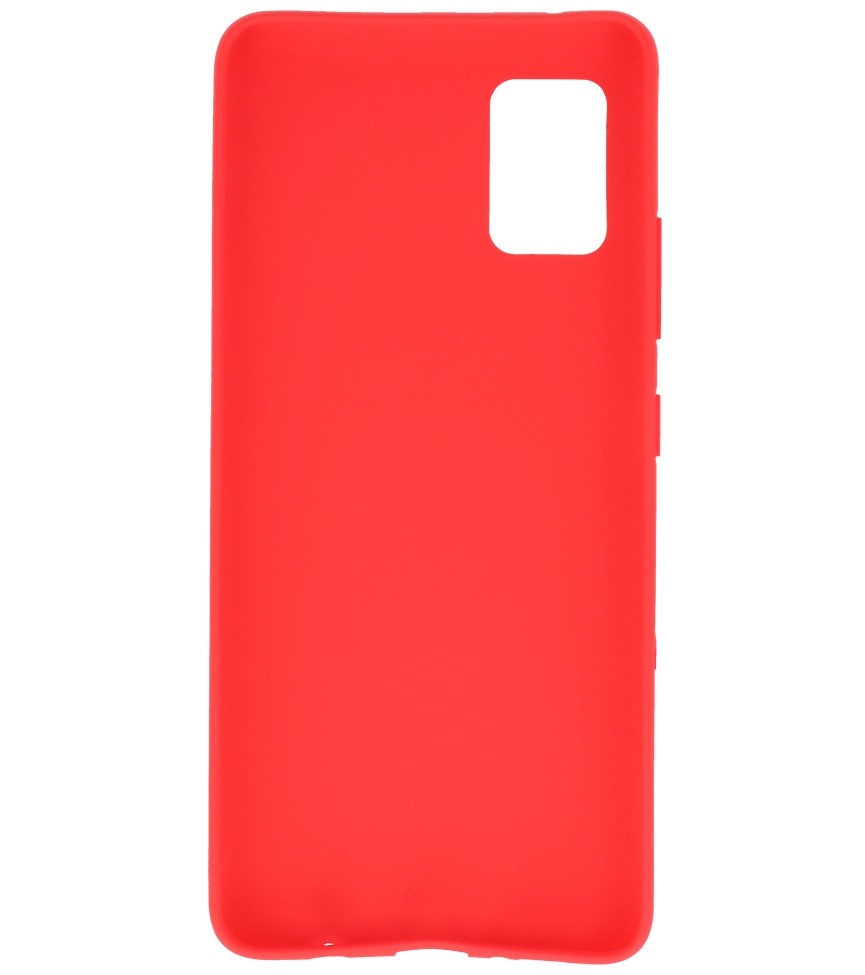 Coque en TPU couleur pour Samsung Galaxy A51 5G Rouge