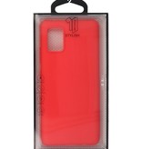 Farvet TPU Cover til Samsung Galaxy A51 5G Rød