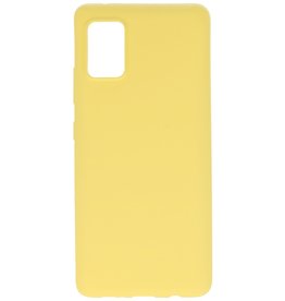 Color TPU Hoesje voor Samsung Galaxy A51 5G Geel