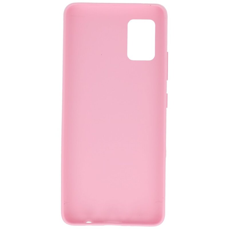 Coque en TPU couleur pour Samsung Galaxy A51 5G Rose