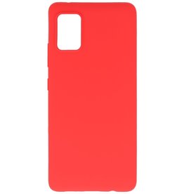 Coque en TPU couleur pour Samsung Galaxy A71 5G Rouge