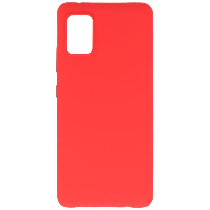 Coque en TPU couleur pour Samsung Galaxy A71 5G Rouge