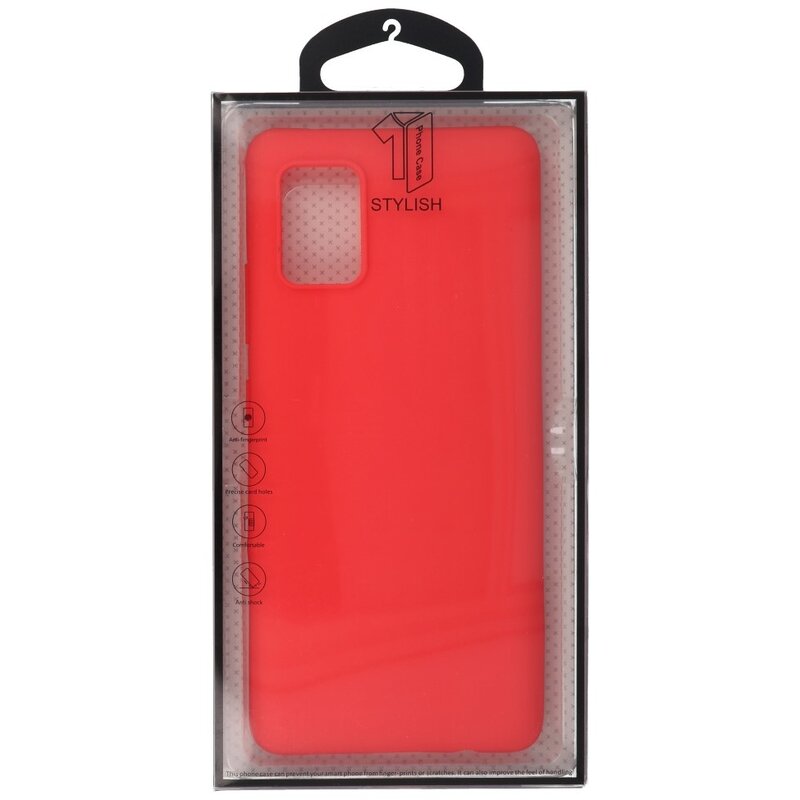 Carcasa de TPU en color para Samsung Galaxy A71 5G Rojo