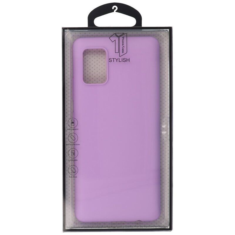 Custodia in TPU a colori per Samsung Galaxy A71 5G Viola