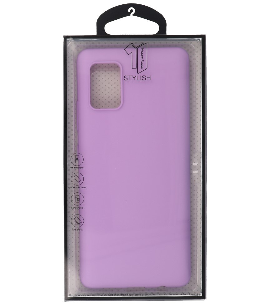 Carcasa de TPU en color para Samsung Galaxy A71 5G Violeta