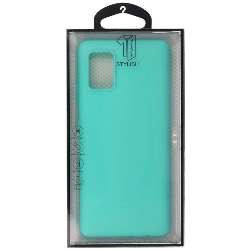 Custodia in TPU colorata per Samsung Galaxy A71 5G turchese