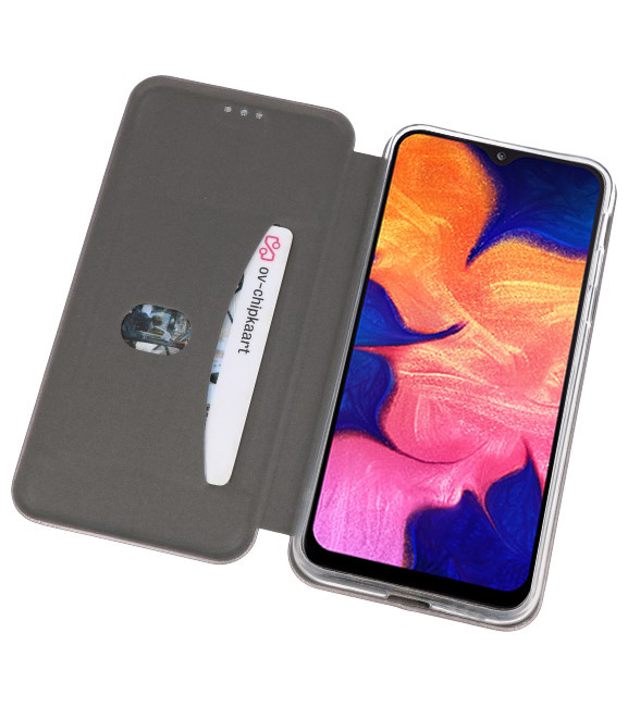 Etui Folio Slim pour Samsung Galaxy A10 Gris