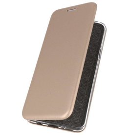 Caso en folio delgada para iPhone 6 Plus Gold