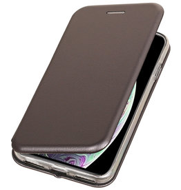 Etui Folio Slim pour iPhone X Gris