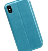 Schlanke Folio Case für iPhone X Blau