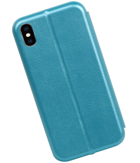 Schlanke Folio Case für iPhone X Blau
