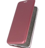 Slim Folio Case voor Huawei P40 Lite E Bordeaux Rood