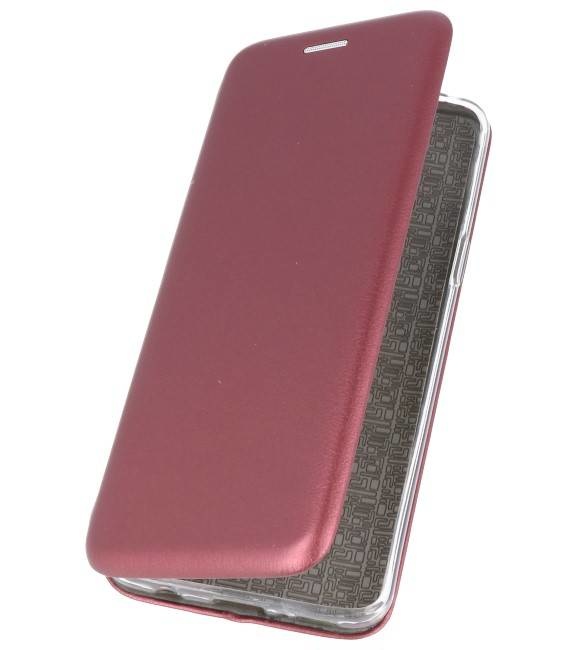 Etui Folio Slim pour Huawei P40 Lite E Bordeaux Rouge