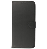 Funda tipo billetera de cuero genuino para Samsung Galaxy S22 Ultra Black