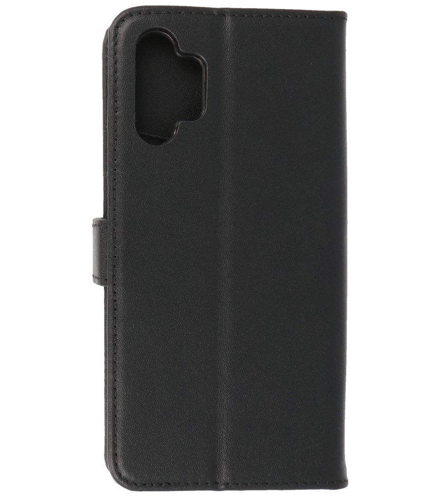 Funda de cuero genuino para Samsung Galaxy A13 4G Negro