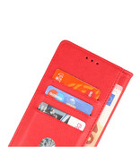 Bookstyle Wallet Cases Case for Oppo Find X5 Red