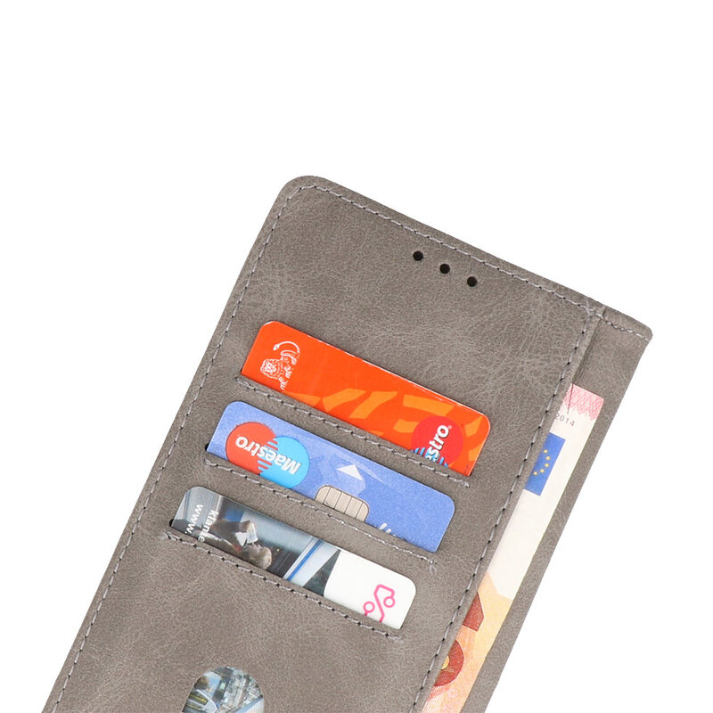 Bookstyle Wallet Cases Case for Oppo Find X5 Gray