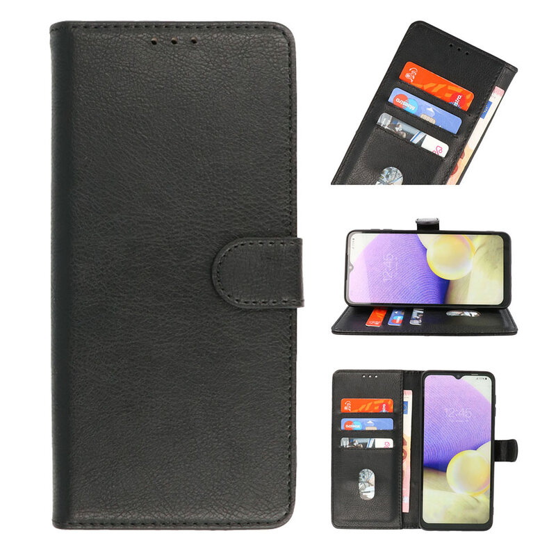 Bookstyle Wallet Cases Hülle Samsung Galaxy A23 Schwarz