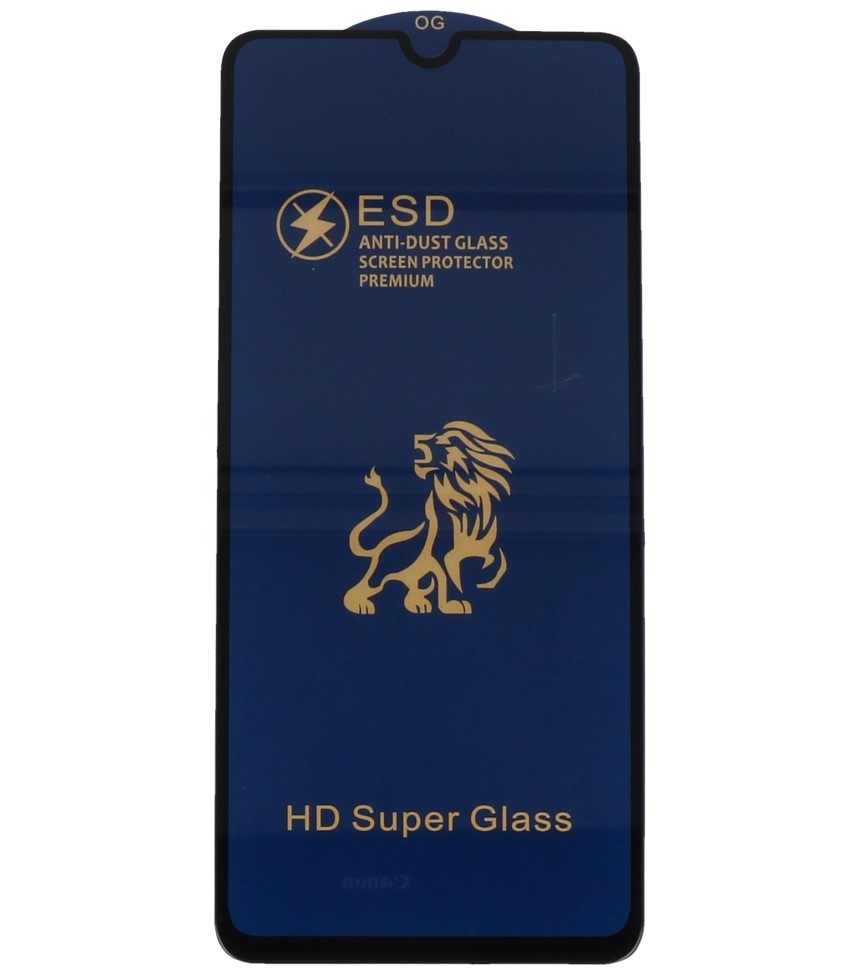 9H Full Tempered Glass voor Samsung Galaxy A42 5G Zwart