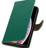 Pull Up PU Leather Bookstyle for Galaxy A5 (2016) A510F Green