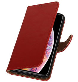 Pull Up TPU PU Leder Bookstyle voor Huawei P8 Lite Rood