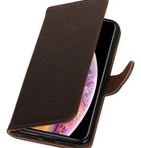 Pull Up PU-Leder-Buch-Art für Galaxy S7 Plus G938F Mocca