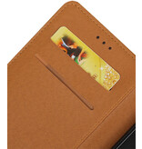 Pull Up TPU en cuir PU livre style Galaxy Pro Brown J3
